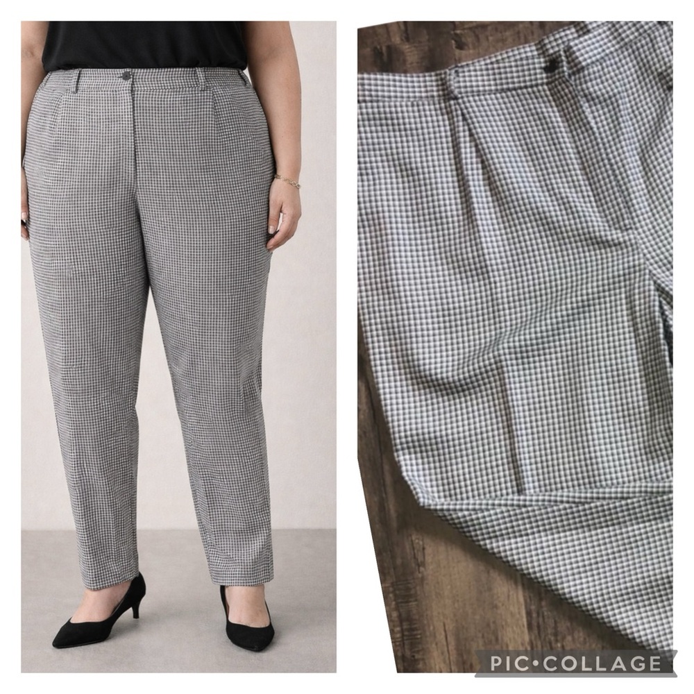 Black & white houndstooth slacks